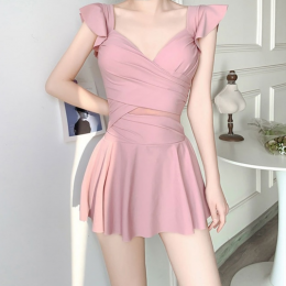 프릴 모노키니 체형커버 원피스 수영복