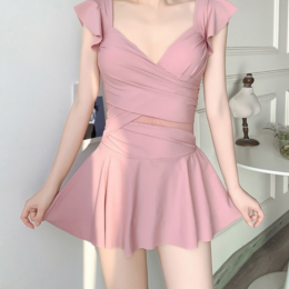 프릴 모노키니 체형커버 원피스 수영복