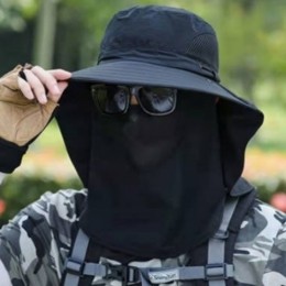 자외선 햇빛 얼굴가리개 마스크 모자