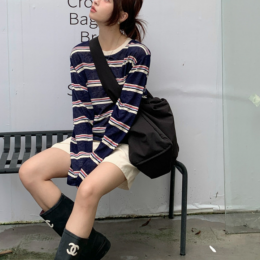 소프트 테디 단가라 티셔츠 HES-008