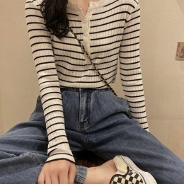 매일 골지 스트라이프 긴팔티 HES-037