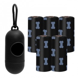 반려동물 산책 알약케이스 + 풉백 5롤 봉투색상랜덤