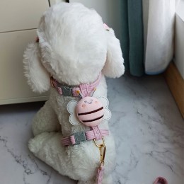 반려동물 앞섬방지 슬개골보호 하네스 리드줄 세트