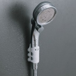 무타공 실리콘 흡착식 샤워기 홀더 거치대