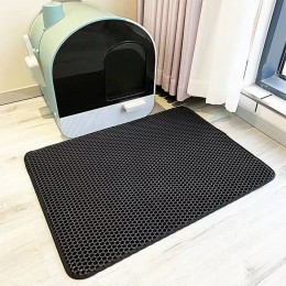 반려묘 고양이 모래날림방지 더블레이어 화장실매트