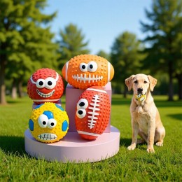 반려동물 말랑 공놀이 볼 타입 삑삑이 장난감