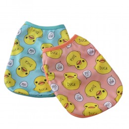 반려동물 러블리 오리 덕 티셔츠 외출 산책 잠옷 2종