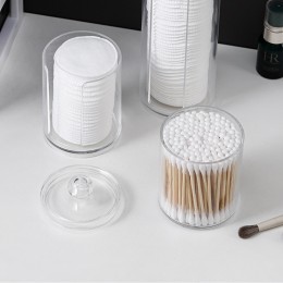 먼지 차단 투명 면봉·화장솜 케이스