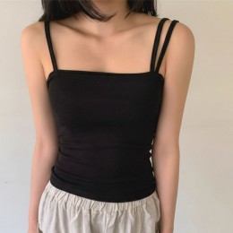 슬림 스퀘어넥 나시티