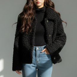 보아 뽀글이 숏자켓