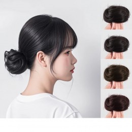 여성 만두머리 올림머리 똥머리 부분가발