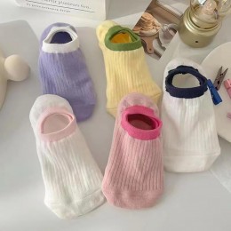 미끄럼방지 얇은 면 양말 여름여성양말 5개세트