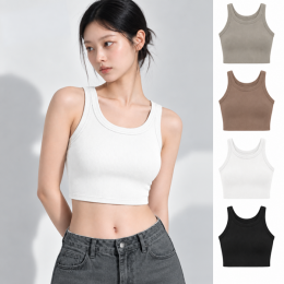 캡내장 크롭탑 IDTS-044