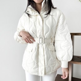 웰론 벌룬 벨트 패딩 점퍼