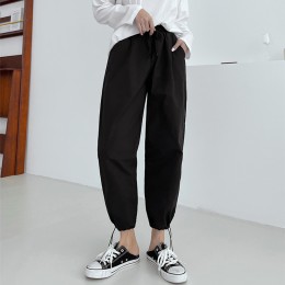 여성 켄티모 밴딩 바스락 밑단조절 팬츠 조거바지