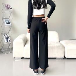 여성 러티 스판밴딩 세미와이드 롱팬츠 3color
