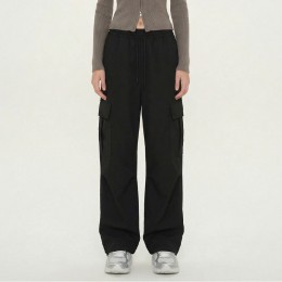 바스락 투웨이 스트링 카고 밴딩팬츠