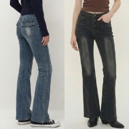 레그업 스판 하이웨스트 부츠컷 팬츠