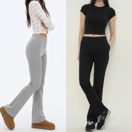 하이텐션 슬림 골지 부츠컷 레깅스 팬츠