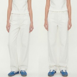 숏/롱 2단기장 롱라인 세미와이드 코튼팬츠