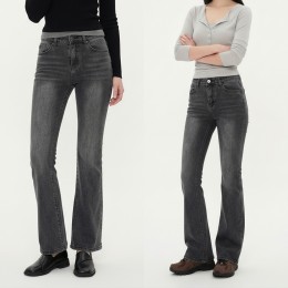 2단기장 숏/롱 히든밴딩 세미부츠컷 팬츠