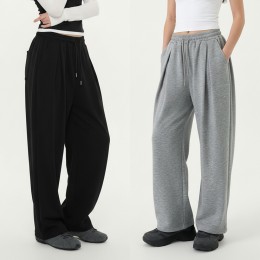 2단기장 숏/롱 사이드폴딩 핀턱밴딩 세미와이드 팬츠