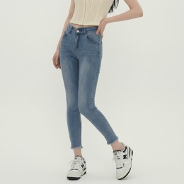 브이포인트 스판 스키니 데님팬츠