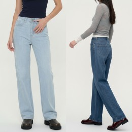 썸머데님 와이드 롱 와이드 팬츠