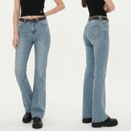 슬림레그 워싱 부츠컷 데님 롱팬츠