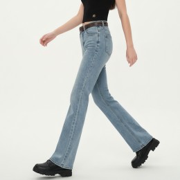 슬림레그 워싱 부츠컷 데님 롱팬츠