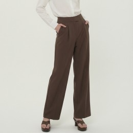 여성 히든후크 핀턱 와이드 롱 슬랙스 3color