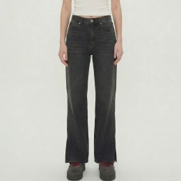 여성 캣워싱 스판 밑단트임 부츠컷 데님팬츠