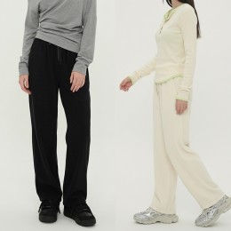 여성 코듀로이 밴딩 밑단 스트링 투웨이 팬츠