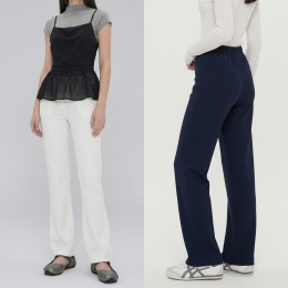 여성 3color 롱레그라인 스판 밴딩 롱 부츠컷 팬츠