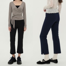 데일리 슬릿 부츠컷 밴딩 슬랙스 -2XL까지