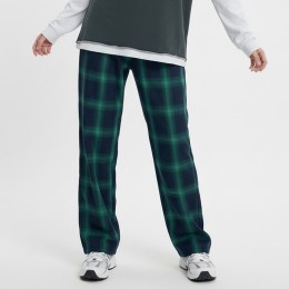 여성 체크 와이드 밴딩팬츠 -XXL까지