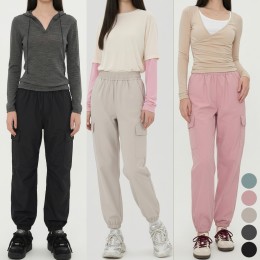 여성 바스락 카고 조거 밴딩팬츠 5color -2XL까지