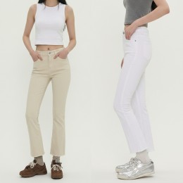 여성 캐주얼 스판 부츠컷 팬츠