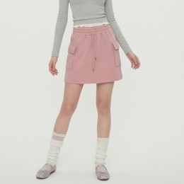 여성 하이웨스트 카고밴딩 미니 스커트 4color