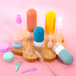 휴대용 출장 여행용 화장품 용기 공병 케이스 세트 16종