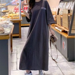 빅사이즈 데일리 캐주얼 오버핏 체형커버 롱원피스