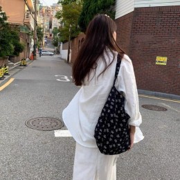 감성 플라워 에코백 데일리 숄더백