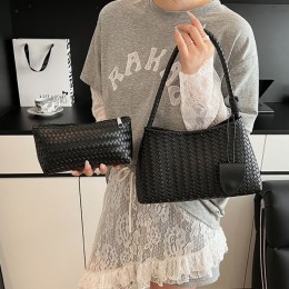위빙 호보백 숄더백 파우치세트