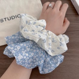 플라워 쉬폰 곱창 머리끈 스크런치(1+1)