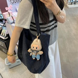 여성 데일리 감성 도트패턴 에코 숄더백