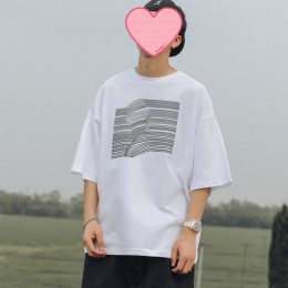 남성 오버핏 하프 반팔 티 JSC-d0124