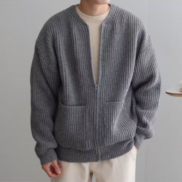 데일리 오버핏 니트 집업 가디건 JSC-d0178