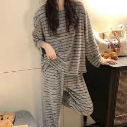 리본 포인트 스트라이프 잠옷 세트 JSC-d0221