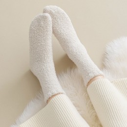 심플 무지 극세사 수면양말 JSC-d0224