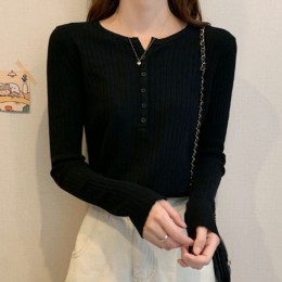 버튼 포인트 골지 니트 JSC-d0229